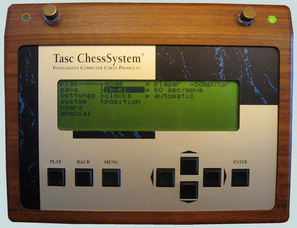 TASC R30 menu-systeem